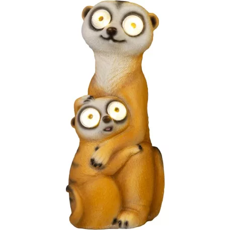 Dekoráció Strend Pro Garden, szurikáták, szolár, 4xLED, 12x11x27,5 cm