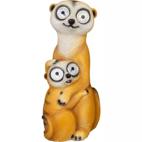 Dekoráció Strend Pro Garden, szurikáták, szolár, 4xLED, 12x11x27,5 cm