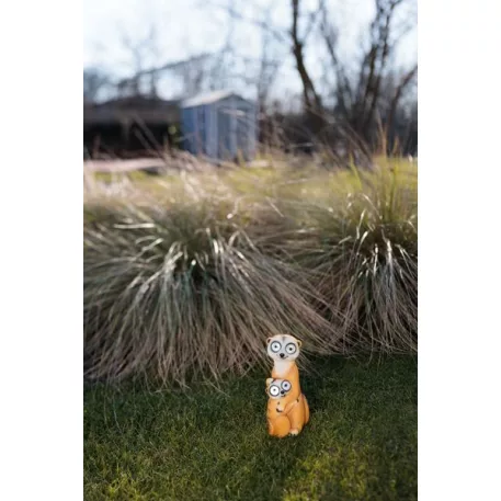 Dekoráció Strend Pro Garden, szurikáták, szolár, 4xLED, 12x11x27,5 cm