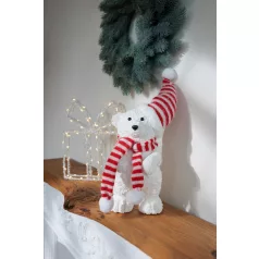 MagicHome Karácsonyi Dekoráció medve, 14 x 14 x 37 cm