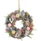 MagicHome karácsonyi koszorú, függő, vintage, 30 cm