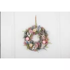 MagicHome karácsonyi koszorú, függő, vintage, 30 cm