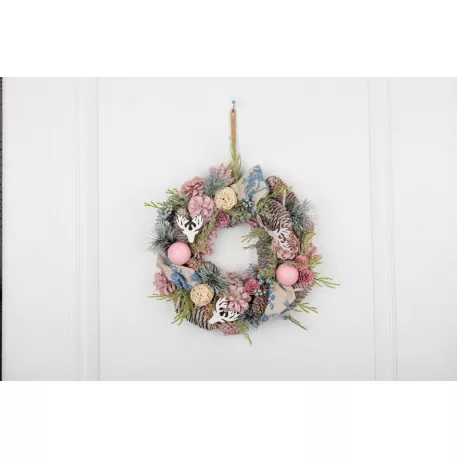 MagicHome karácsonyi koszorú, függő, vintage, 30 cm