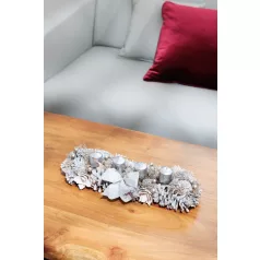 Ikebana MagicHome Karácsony, Advent, natúr, 44x15x9 cm