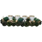 Ikebana MagicHome Karácsony, Advent, zöld, 45x15x9 cm