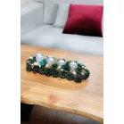 Ikebana MagicHome Karácsony, Advent, zöld, 45x15x9 cm