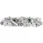 Ikebana MagicHome Karácsony, Advent, fehér, 50x16x9 cm