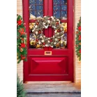 MagicHome karácsonyi koszorú, függő, natúr, 50 cm