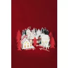 MagicHome karácsonyfadekoráció, nyalóka, fehér-piros, 12,5 cm, 6 db-os csomag