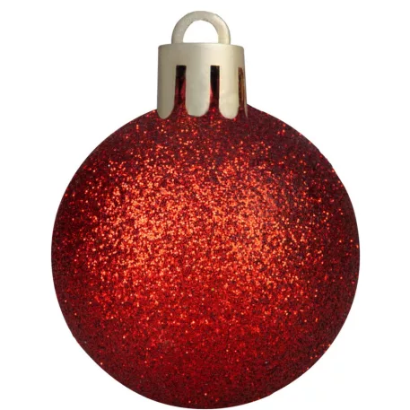 MagicHome karácsonyfa gömbök, 47 db, piros