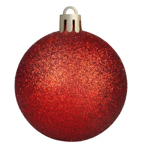 MagicHome karácsonyfa gömbök, 47 db, piros