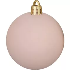 MagicHome karácsonyi gömbök, 20 db, rózsaszín, 6 cm