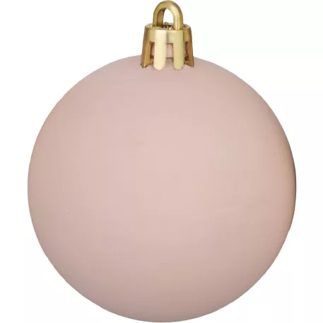 MagicHome karácsonyi gömbök, 20 db, rózsaszín, 6 cm