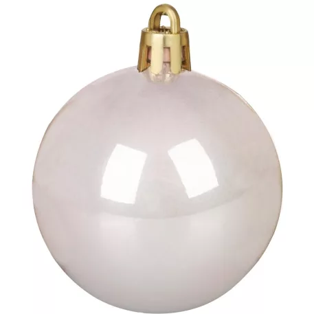 MagicHome karácsonyi gömbök, 20 db, rózsaszín, 6 cm