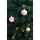 MagicHome karácsonyi gömbök, 20 db, rózsaszín, 6 cm