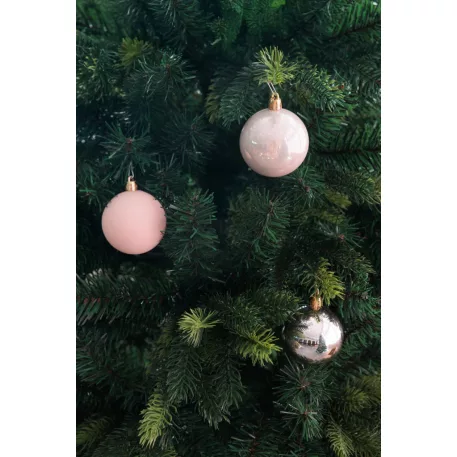 MagicHome karácsonyi gömbök, 20 db, rózsaszín, 6 cm