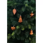 MagicHome Karácsonyi Dekoráció szett, 20 db, réz-arany 4 fajta