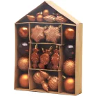 MagicHome karácsonyi gömbök, 32 db, réz