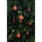 MagicHome karácsonyi gömbök, 32 db, réz