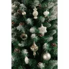 MagicHome karácsonyfa gömbök, 32 db, bézs