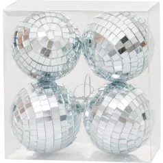 MagicHome karácsonyi gömbök, 4 db, 8 cm