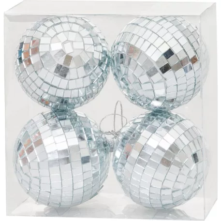 MagicHome karácsonyi gömbök, 4 db, 8 cm