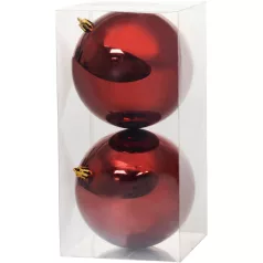   MagicHome karácsonyi gömbök, 2 db, bordó, karácsonyfára, 12 cm