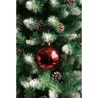 MagicHome karácsonyi gömbök, 2 db, bordó, karácsonyfára, 12 cm