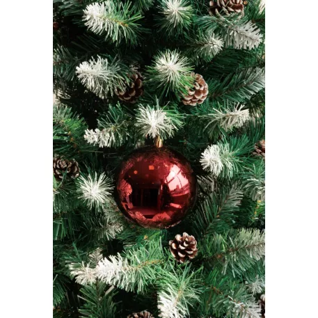 MagicHome karácsonyi gömbök, 2 db, bordó, karácsonyfára, 12 cm