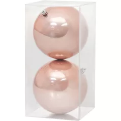   MagicHome karácsonyi gömbök, 2 db, rózsaszín, karácsonyfára, 12 cm