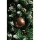 MagicHome karácsonyi gömbök, 2 db, barna, 12 cm