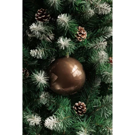 MagicHome karácsonyi gömbök, 2 db, barna, 12 cm