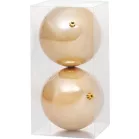 MagicHome karácsonyi gömbök, 2 db, arany, 12 cm