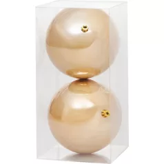 MagicHome karácsonyi gömbök, 2 db, arany, 12 cm