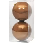 MagicHome karácsonyi gömbök, 2 db, bronz, karácsonyfára, 12 cm