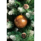 MagicHome karácsonyi gömbök, 2 db, bronz, karácsonyfára, 12 cm