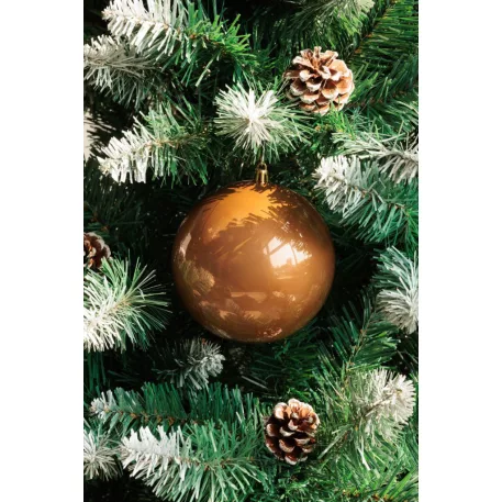 MagicHome karácsonyi gömbök, 2 db, bronz, karácsonyfára, 12 cm