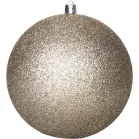 MagicHome karácsonyi gömbök, 2 db, bézs, karácsonyfára, 12 cm