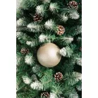 MagicHome karácsonyi gömbök, 2 db, bézs, karácsonyfára, 12 cm