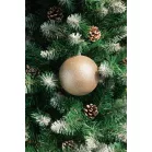 MagicHome karácsonyi gömbök, 2 db, pezsgőszínű, karácsonyfára, 12 cm