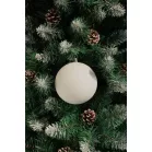 MagicHome karácsonyi gömbök, 2 db, fehér, karácsonyfára, 12 cm