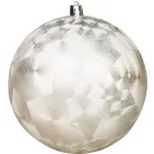 MagicHome karácsonyi gömbök, 2 db, bézs, karácsonyfára, 12 cm