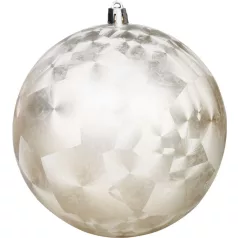   MagicHome karácsonyi gömbök, 2 db, bézs, karácsonyfára, 12 cm