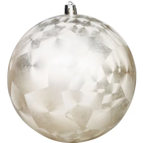 MagicHome karácsonyi gömbök, 2 db, bézs, karácsonyfára, 12 cm