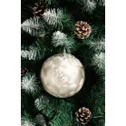 MagicHome karácsonyi gömbök, 2 db, bézs, karácsonyfára, 12 cm