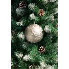 MagicHome karácsonyi gömbök, 2 db, bézs, karácsonyfára, 12 cm