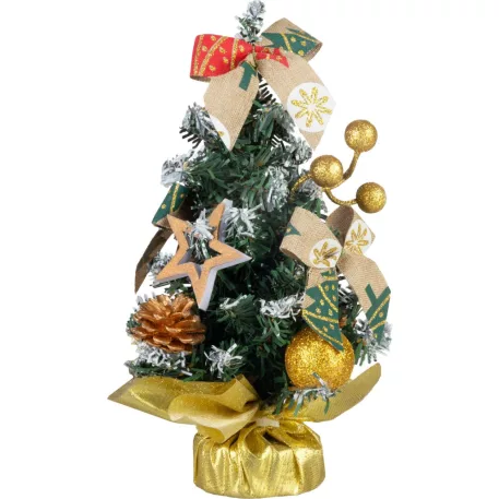 Dekoráció MagicHome Karácsony, feldíszített fa, 20 cm
