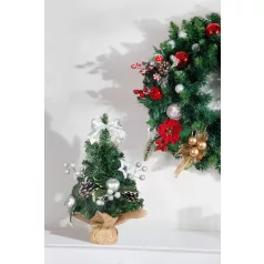 Dekoráció MagicHome Karácsony, feldíszített fa, 30 cm