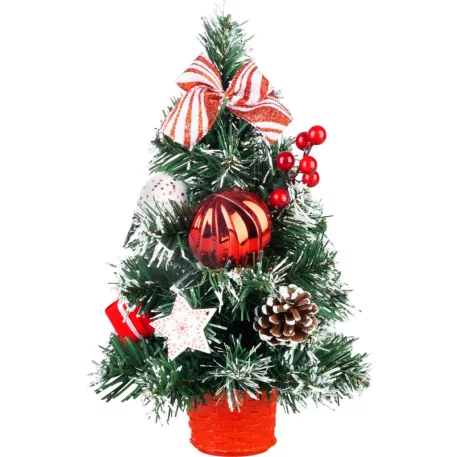 Dekoráció MagicHome Karácsony, feldíszített fa, 30 cm