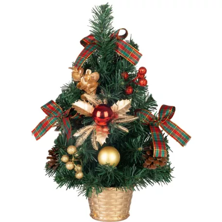 Dekoráció MagicHome Karácsony, feldíszített fa, 40 cm